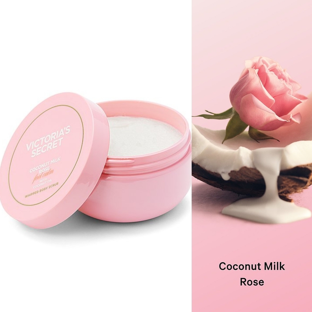Victoria's Secret Coconut Milk Rose Whipped Body Scrub 7.6oz NEW